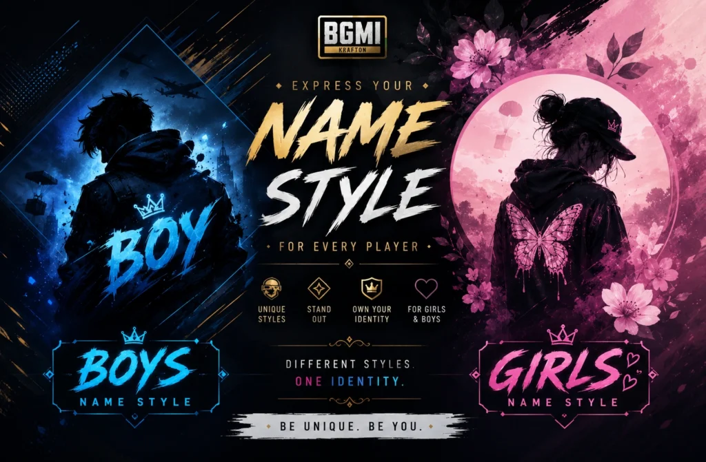 Bgmi Name Style Boy